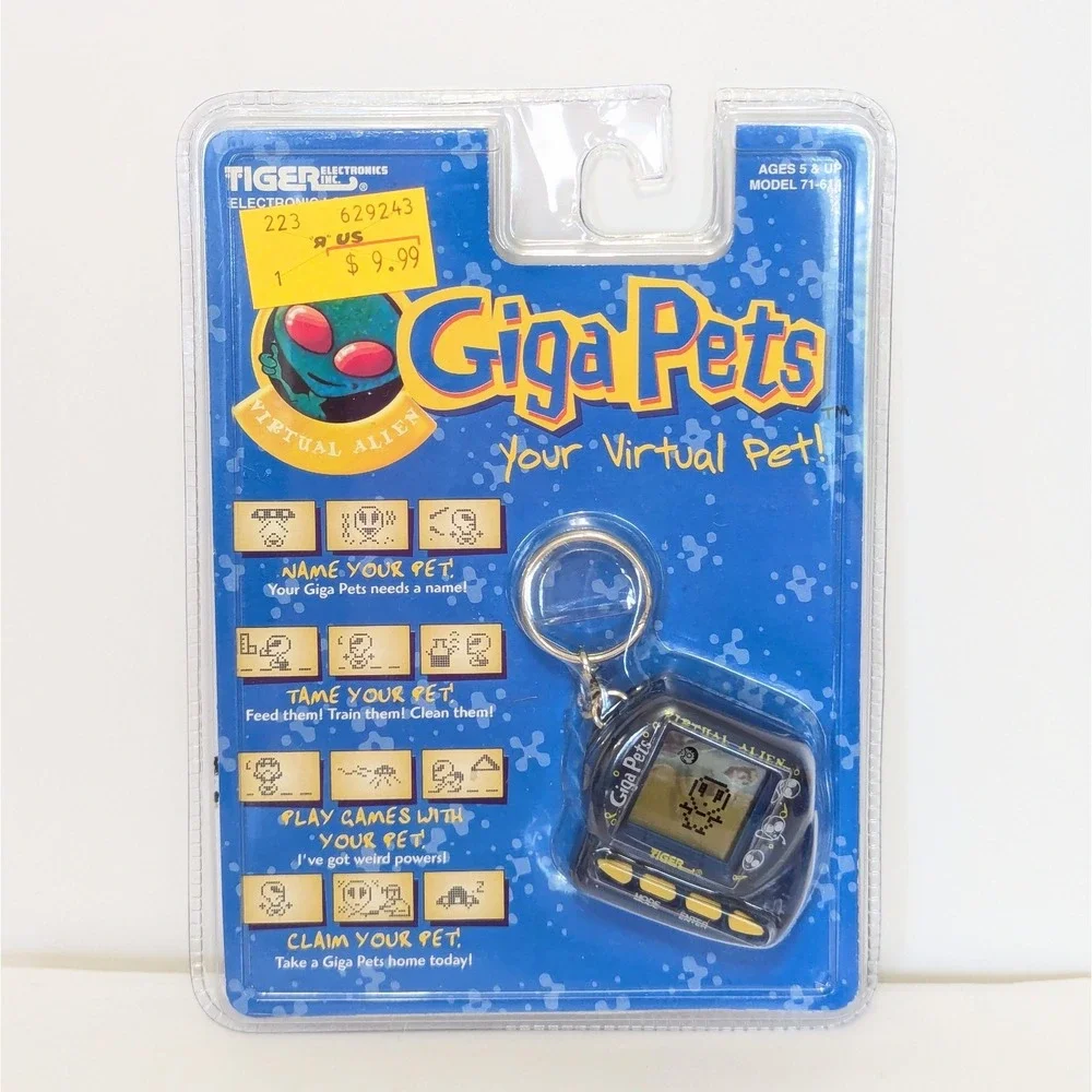 Vtg Tiger Electronics Giga Pets Virtual Alien Interactive Toy 1997 Sealed In Pkg